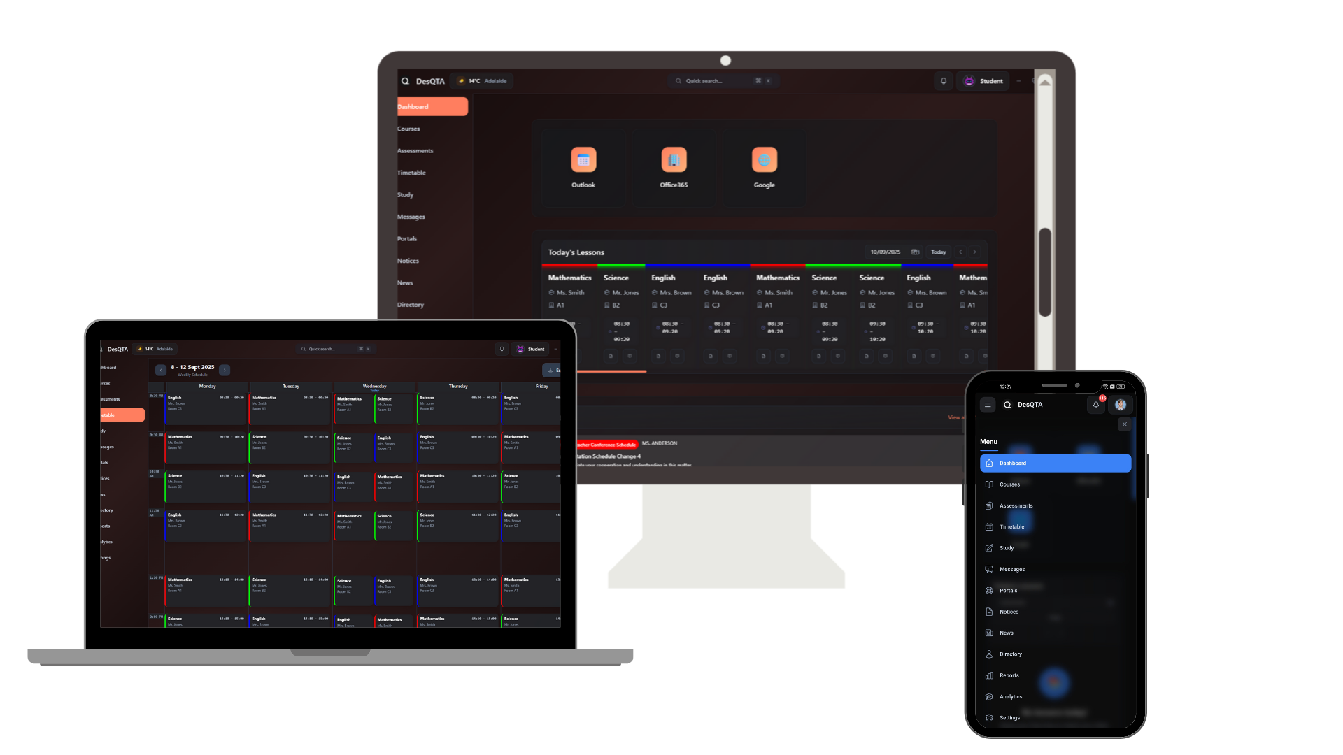 DesQTA Desktop Application Screenshot